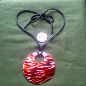 Large mother-of-pearl pendant